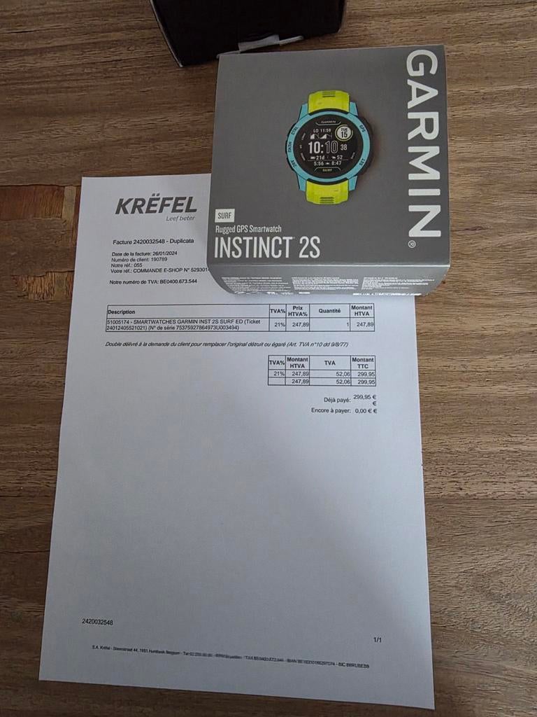 Montre garmin instinct 2S, Handtassen en Accessoires, Sporthorloges, Ophalen