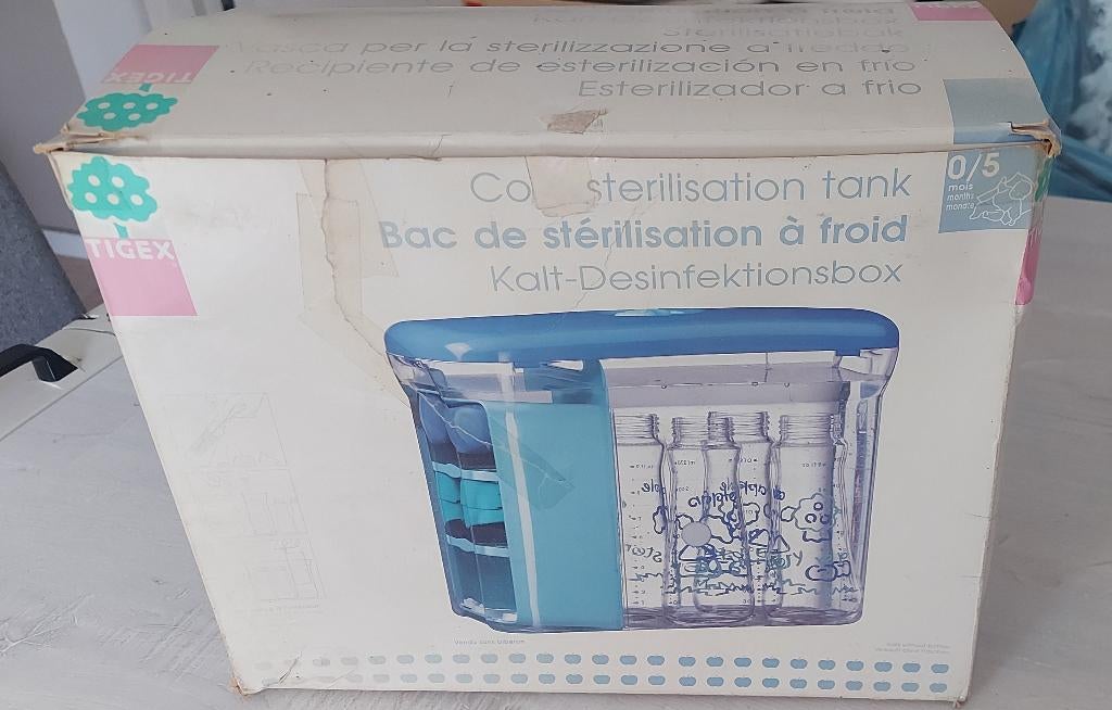Tigex koude sterilisator (met 6 flessen), Ophalen, Zo goed als nieuw, Sterilisator
