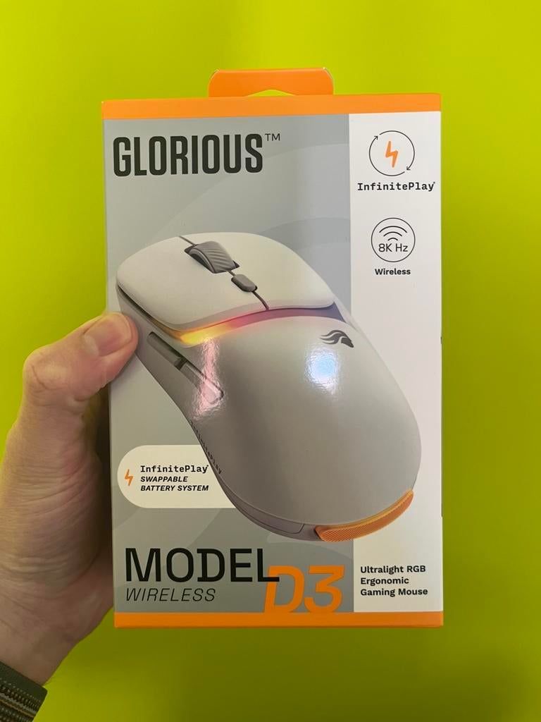 Glorious Gaming Wireless Gaming Mouse Model D3: InfinitePlay, Computers en Software, Ophalen, Rechtshandig, Muis, Gaming muis