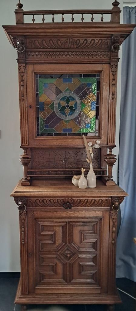 Mechelse buffetkast , antiek, eik, Enlèvement