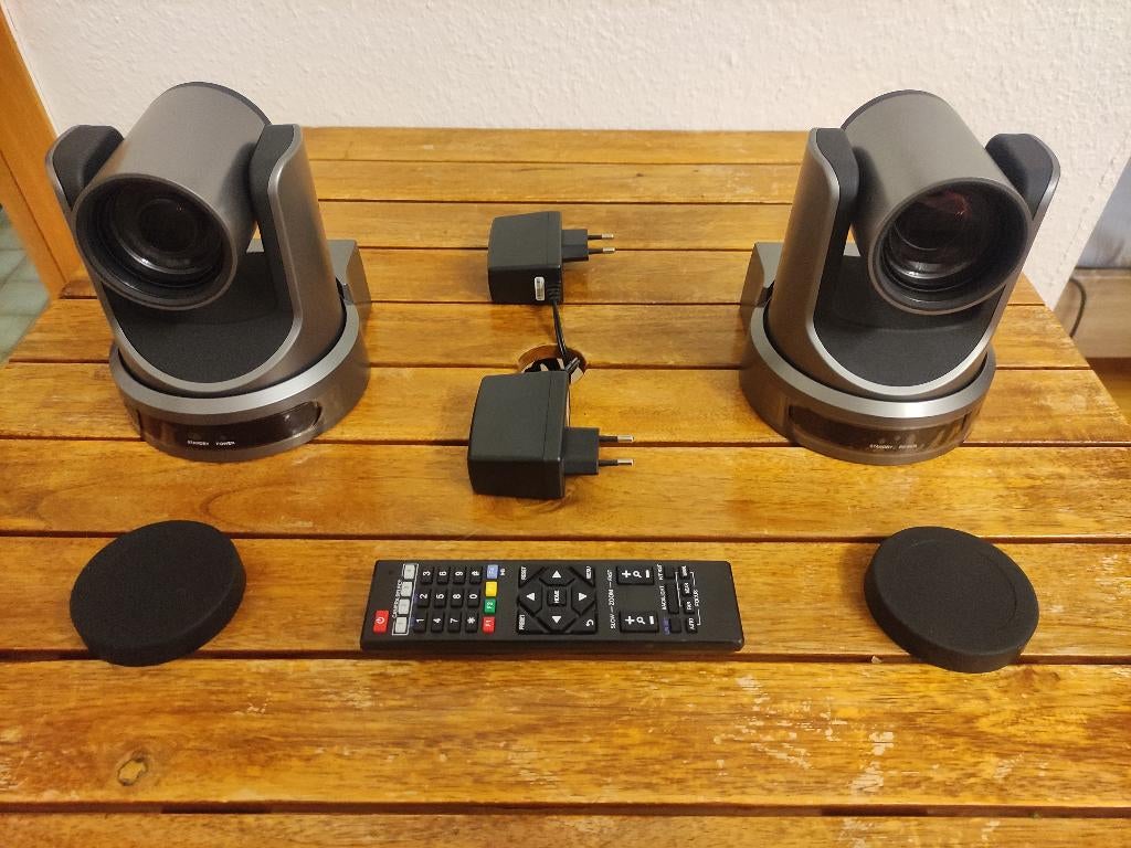 2x PTZOPTICS FULLHD Webcasting Streaming PTZ HDTV IP Cameras, Verzenden, Zo goed als nieuw