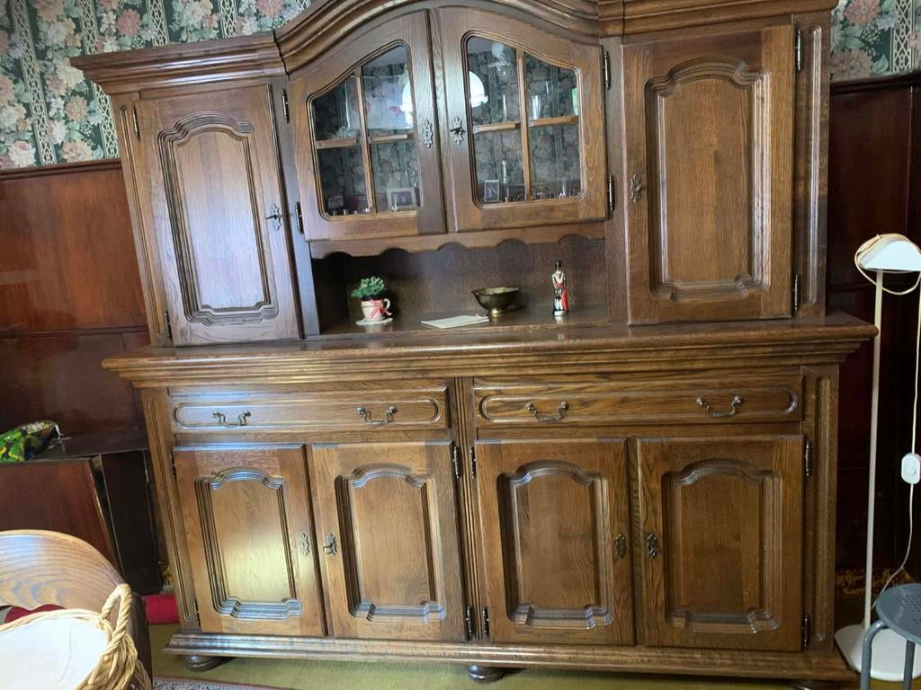 Volledige eiken eetkamer zie foto's, Antiek en Kunst, Ophalen