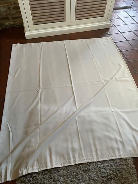 gordijnen beige in goede staat, Huis en Inrichting, Stoffering | Gordijnen en Lamellen, Ophalen, Crème, Gebruikt, 100 tot 150 cm