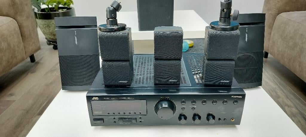 Home cinema Boze + versterker JVC, Audio, Tv en Foto, Home Cinema-sets, Ophalen, Zo goed als nieuw, JVC