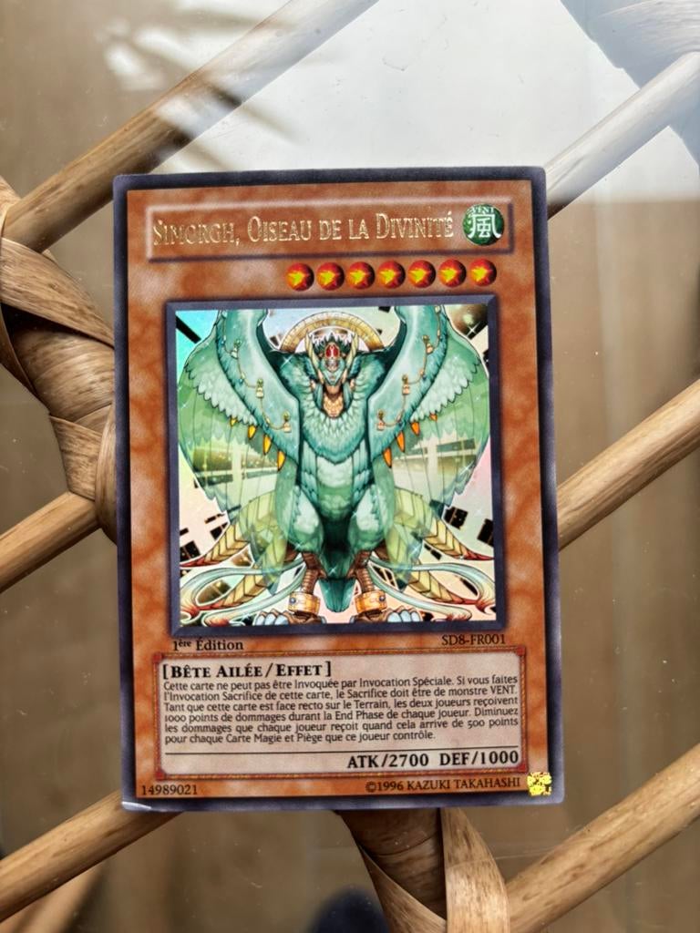 Yu-Gi-Oh Simorgh, Oiseau de la Divinité, Enlèvement ou Envoi, Utilisé, Cartes en vrac, Foil