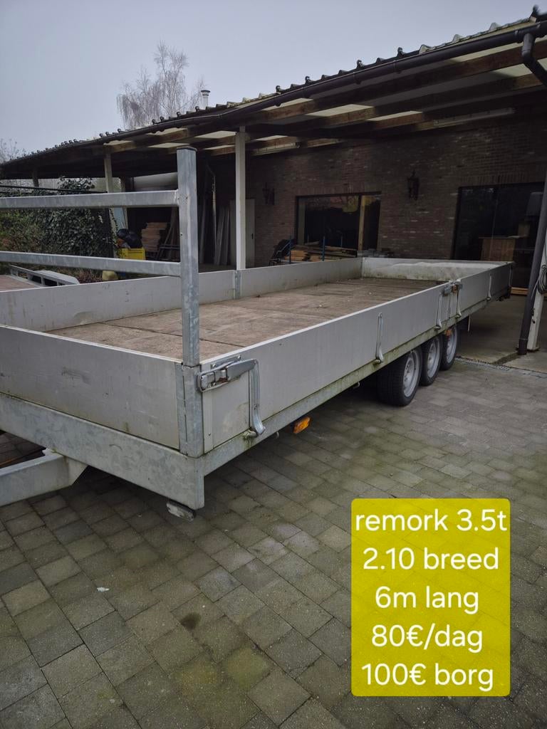 Remorken te huur, Auto diversen, Aanhangers en Bagagewagens, Ophalen