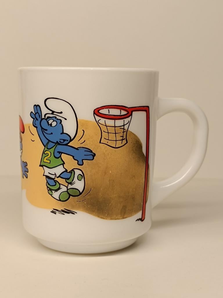 Smurfen Peyo Arcopal 1991 vintage mok, Verzamelen, Smurfen, Ophalen of Verzenden