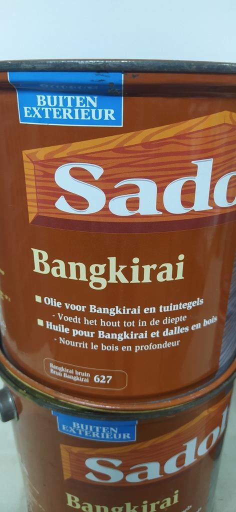 Sadolin Bankirai olie. 2,5 liter/pot. NIEUW. Nog 2 potten., Doe-het-zelf en Bouw, Verf, Beits en Lak, Ophalen, Nieuw, Bruin