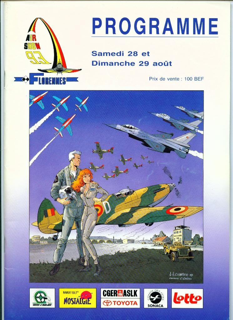 Florennes Airshow 1993, Collections, Objets militaires | Général, Enlèvement ou Envoi, Armée de l'air, Livre ou Revue