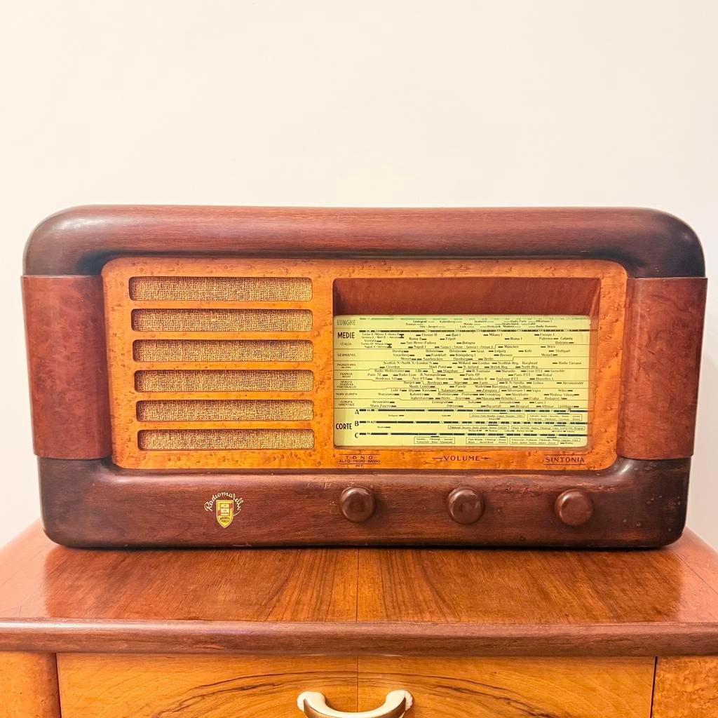 RADIO À TUBE RARE RADIOMARELLI NILO BIANCO 1940 VINTAGE, Envoi