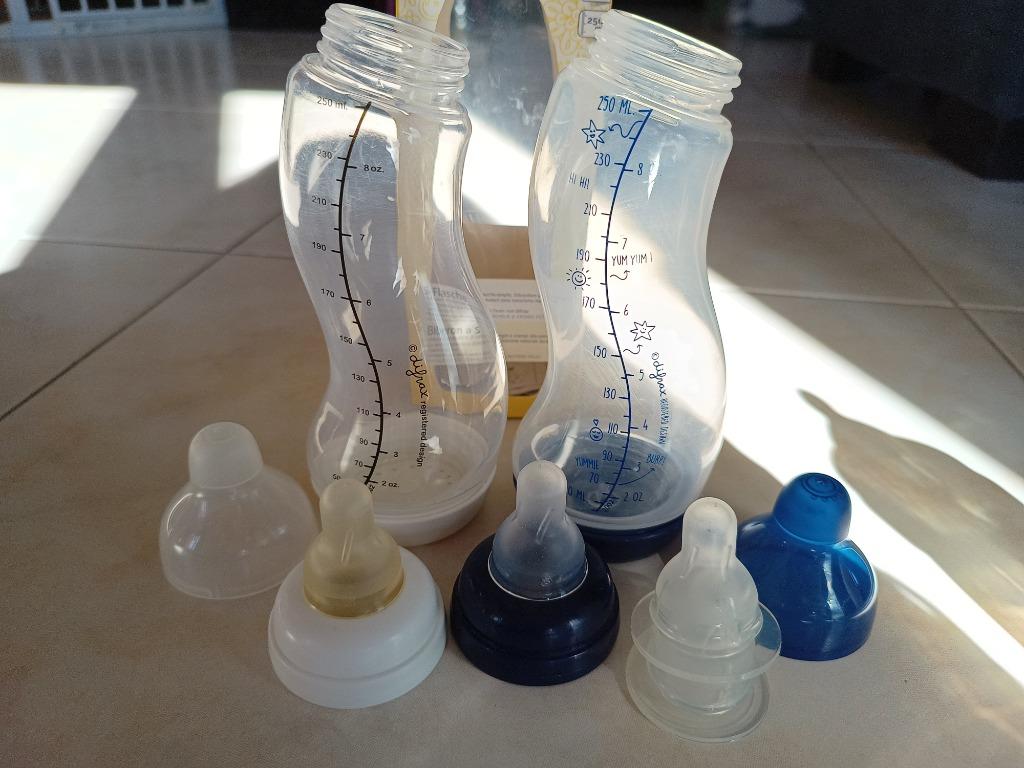 Difrax flessen + extra spenen, Ophalen, Zo goed als nieuw, Overige typen