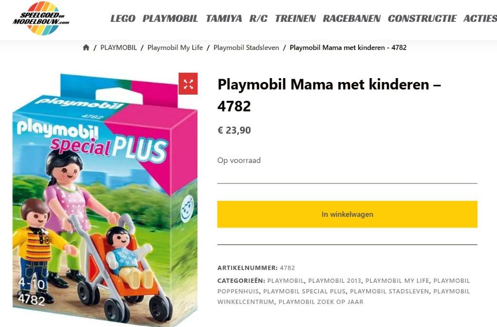 PLAYMOBIL Maman avec enfants - 4782, Enlèvement ou Envoi, Comme neuf, Ensemble complet