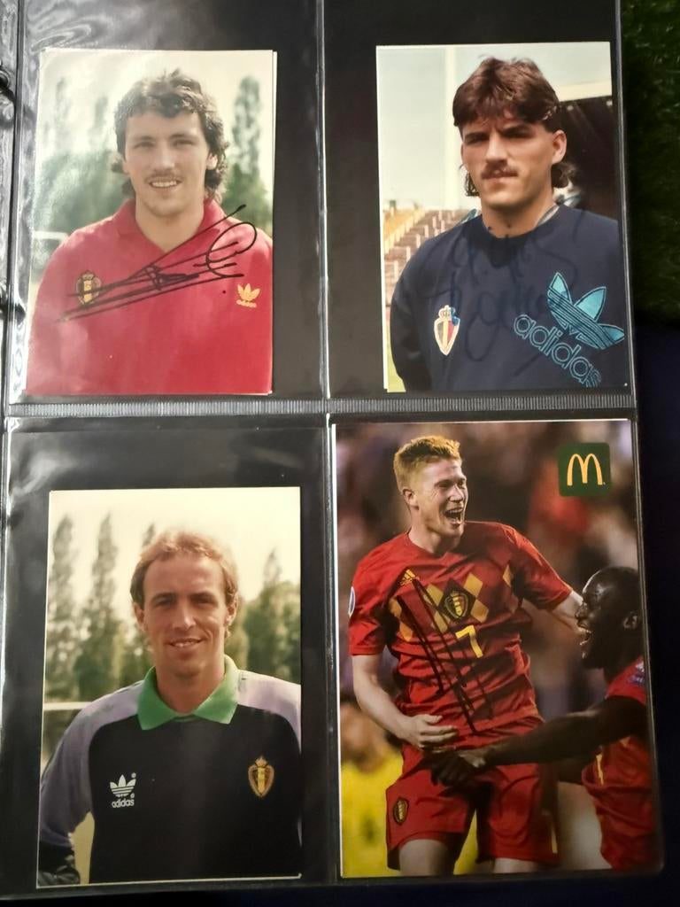 Verschillende rode duivels fotos, Verzamelen, Ophalen of Verzenden, Zo goed als nieuw, Spelerskaart