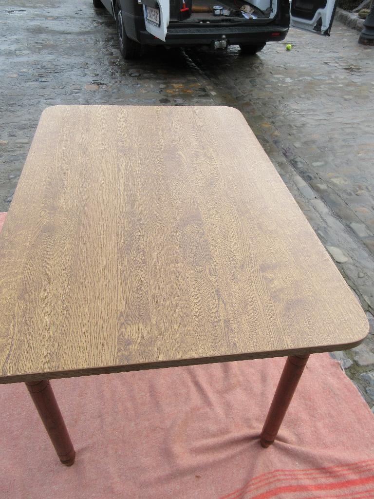 table à manger en bois table de salle à manger formica, Antiquités & Art, Enlèvement