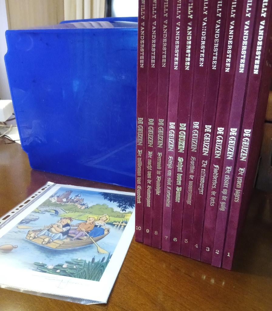 De Geuzen luxe 10 HC + 6 dessins + ex-libris, Livres, BD, Enlèvement ou Envoi, Willy Vandersteen, Série complète ou Série, Comme neuf