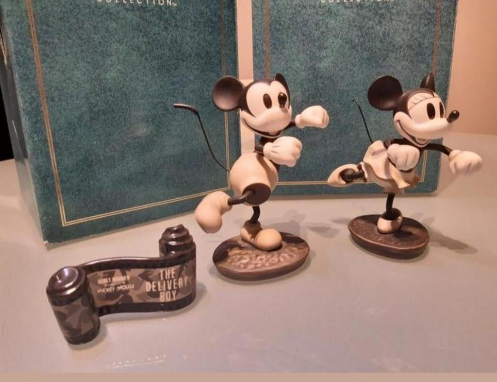 Wdcc Minnie & Mickey The Delivery Boy + Titre d'ouverture, Collections, Enlèvement ou Envoi, Comme neuf