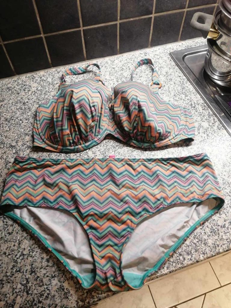 Bikini groen/oranje merk prima donna swim – maat eu 85f- fr, Enlèvement ou Envoi, Vert, Porté, Bikini