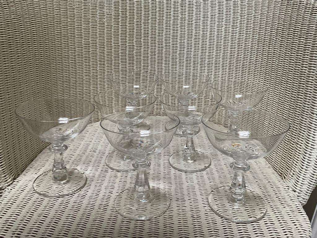 Coupes cristal, Antiek en Kunst, Antiek | Glaswerk en Kristal, Ophalen of Verzenden