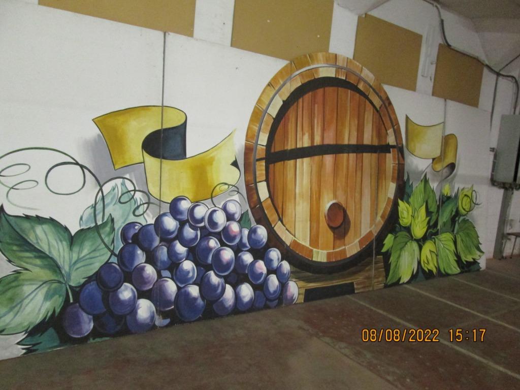 Uniek wijndecor, geschilderd, voor slechts 195 euro, Collections, Vins, Enlèvement