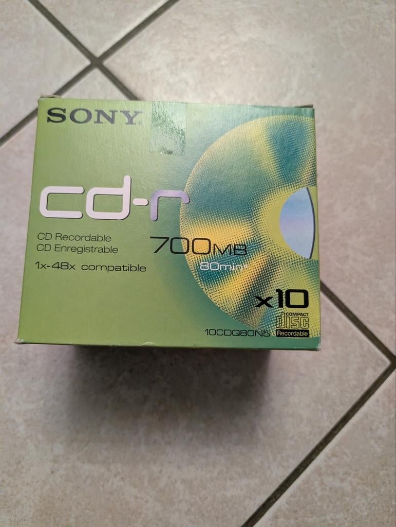 CD-R SONY état neuf dans son emballage, Informatique & Logiciels, Disques enregistrables, Enlèvement ou Envoi, Comme neuf, Cd