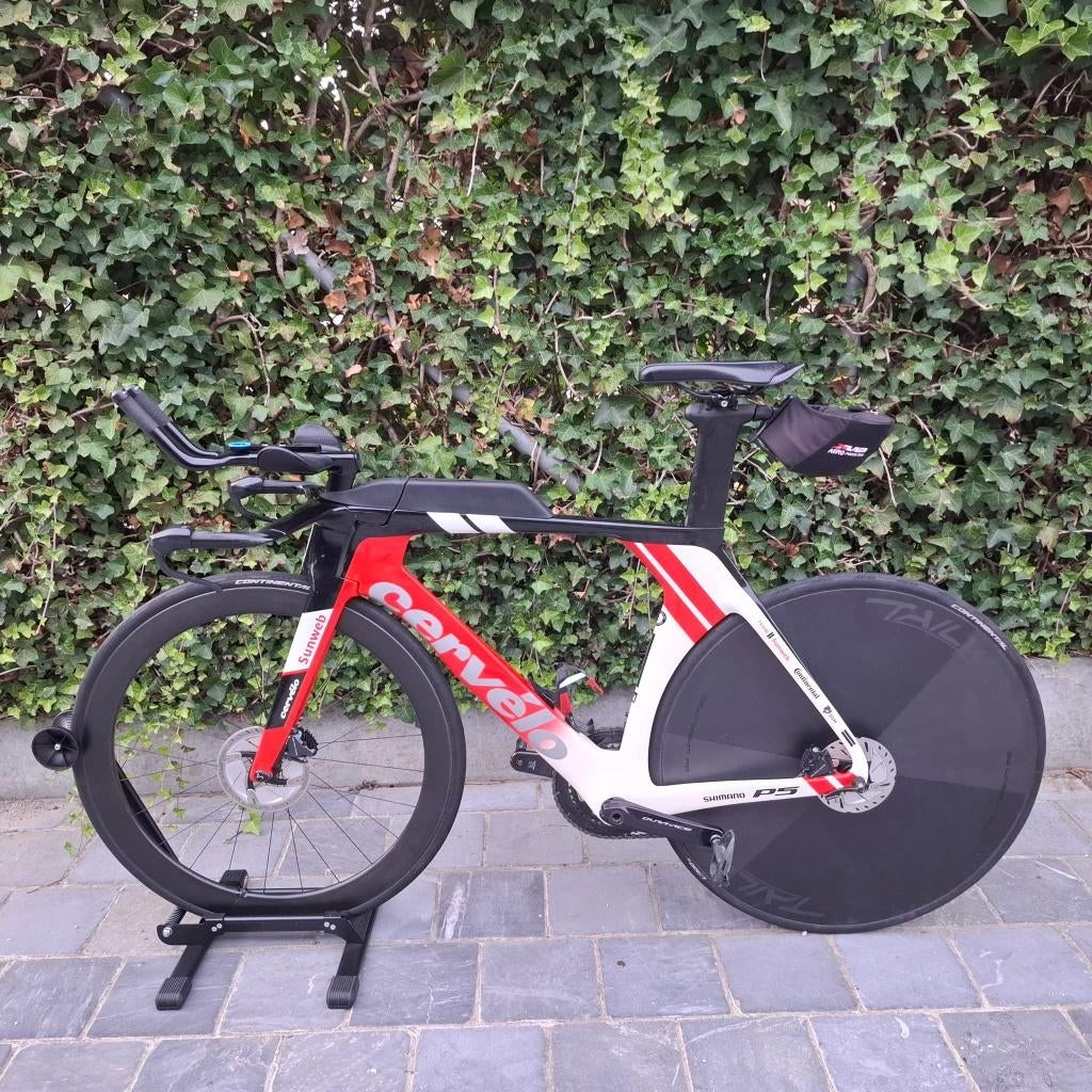 Triatlonfiets / tijdritfiets Cervélo P5, Ophalen, Gebruikt, Carbon