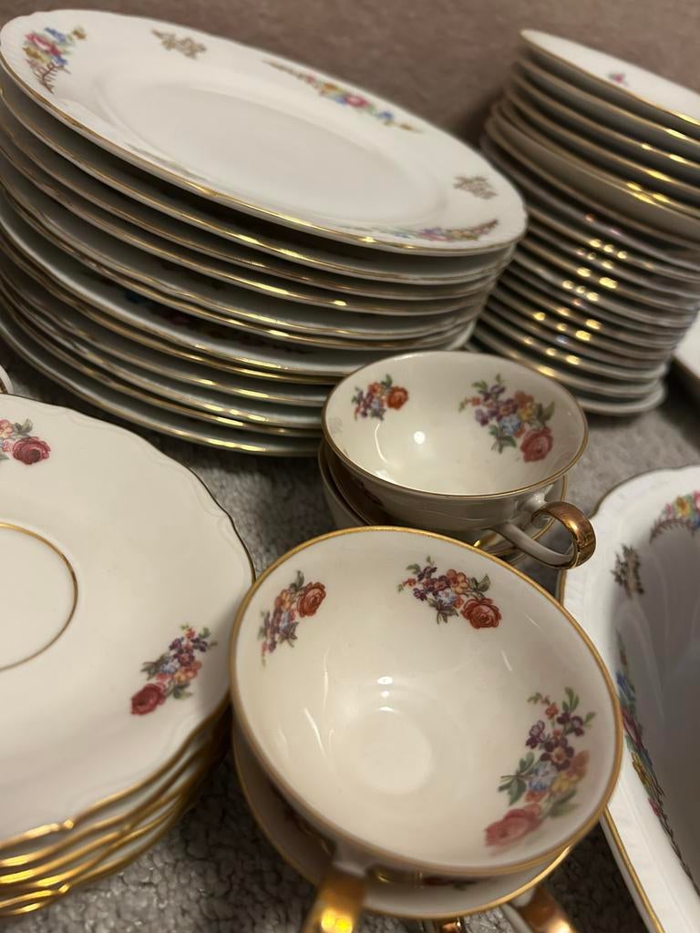 Grande vaisselle vintage porcelaine —EPIAG —Tchécoslovaquie, Antiquités & Art, Antiquités | Services (vaisselle) complet, Enlèvement ou Envoi