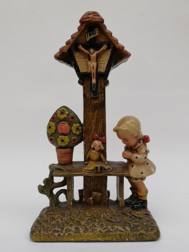 Tich Vandenbalck - Art brabançon - meisje bij een kapelletje, Ophalen of Verzenden