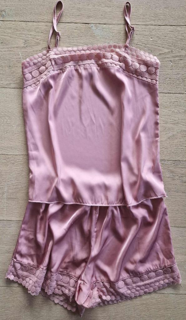 Zachtroze nachtset, ANDERE, Enlèvement ou Envoi, Comme neuf, Taille 36 (S)