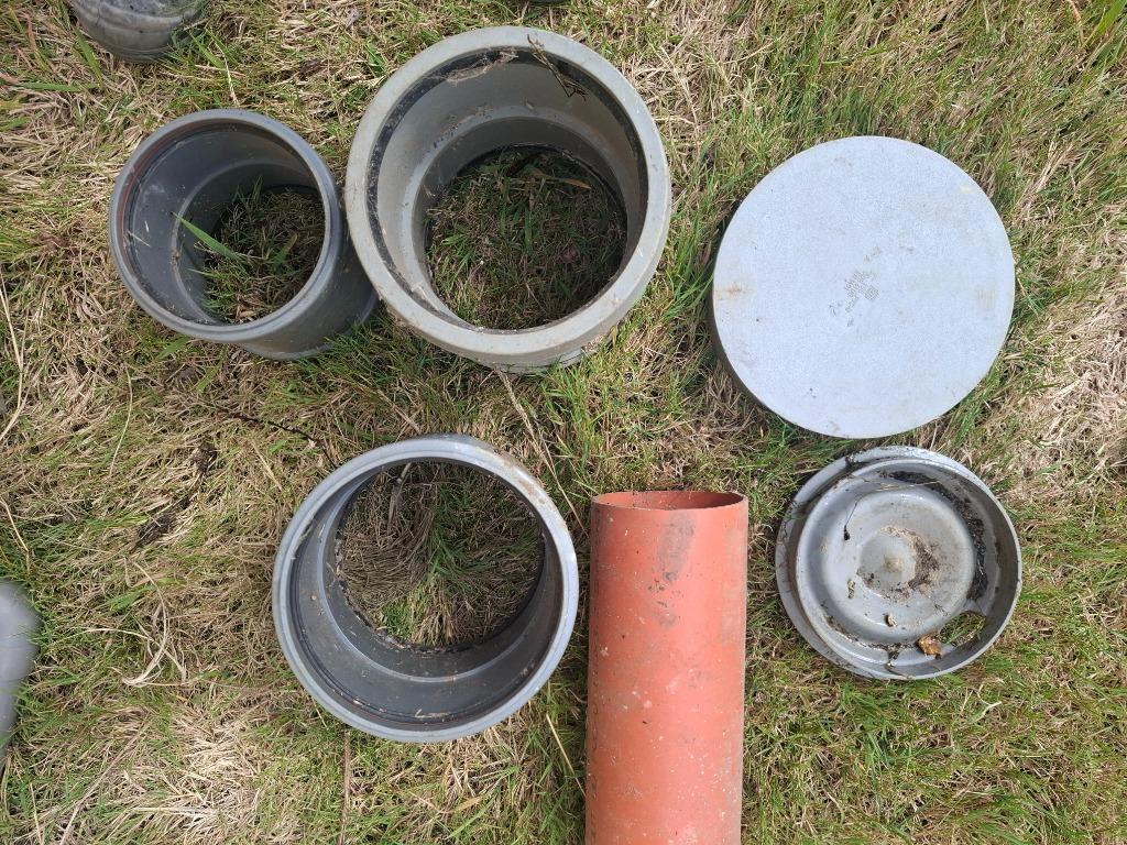 Pvc mof 125 en 3x 160 met stop 160 en 200, Ophalen, Nieuw, PVC