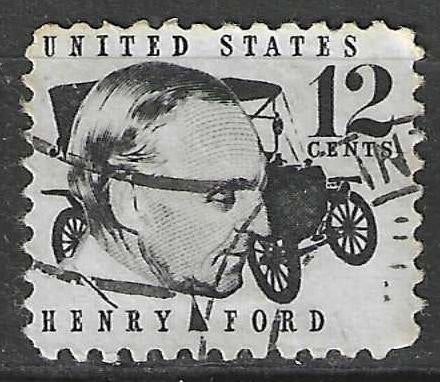 USA 1967/1968 - Yvert 819A - Henry Ford - 12 c. (ST), Verzenden, Gestempeld