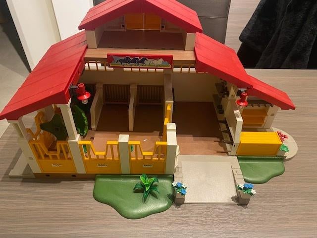 playmobil 4190 paardenmanege zonder doos wel boekje, Enlèvement, Ensemble complet