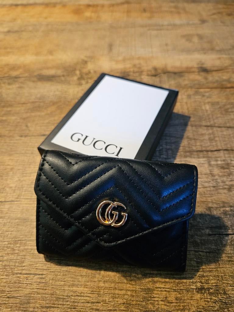 Gucci portemonnee, Handtassen en Accessoires, Portemonnees, Zwart, Nieuw, Met knipsluiting, Ophalen