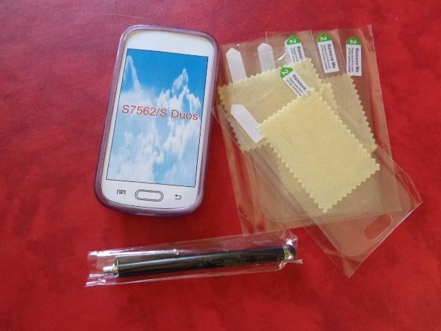 Housse silicone violet pour Samsug Galaxy Trend., Télécoms, Envoi, Neuf