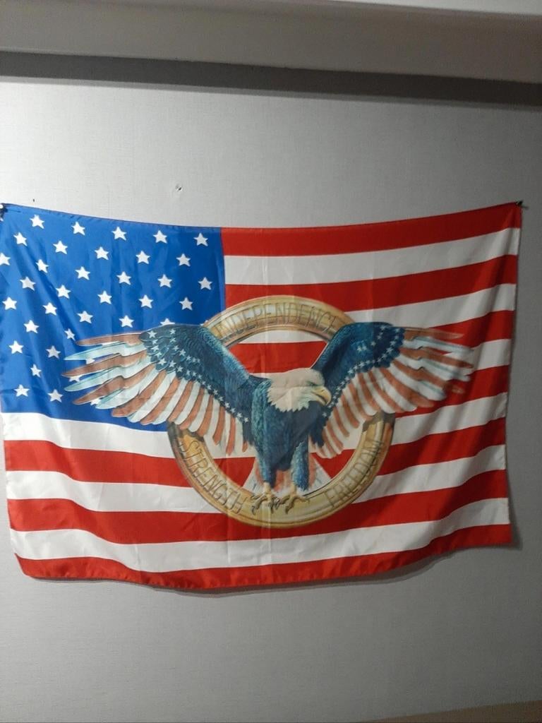 Amerikaanse vlag Eagle, Diversen, Vlaggen en Wimpels, Ophalen of Verzenden