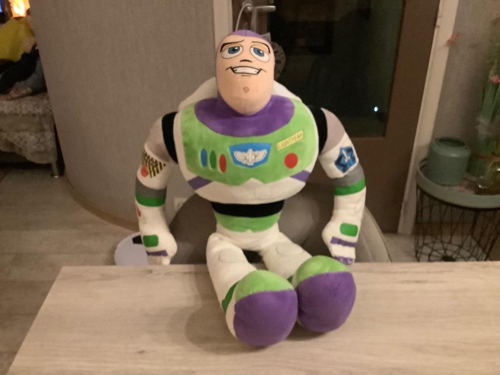 Disney-Pixar Buzz Lightyear pluche character (66 cm), Ophalen of Verzenden, Zo goed als nieuw, Overige typen