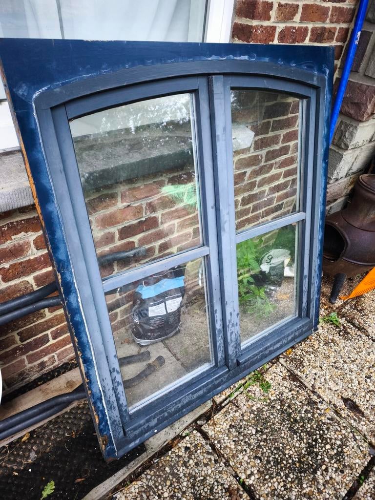 Châssis bois fenêtre double vitrage, Bricolage & Construction, Enlèvement, Comme neuf