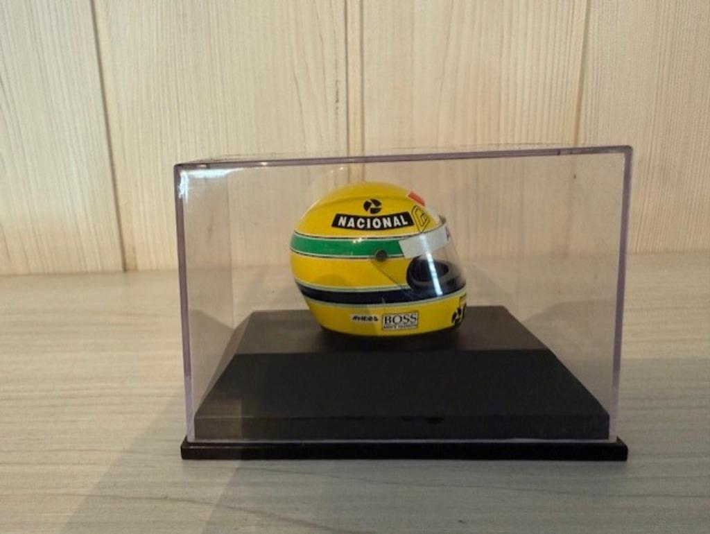 Senna 1/8 1990 Helmet Minichamps, Ophalen of Verzenden, Nieuw, Formule 1