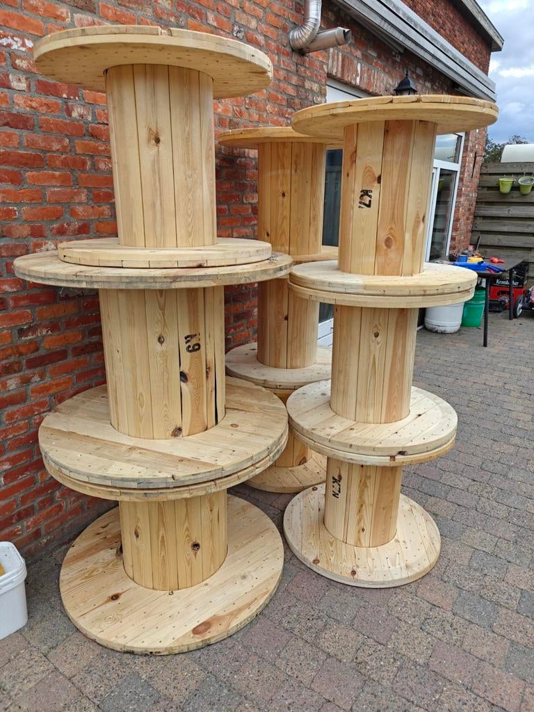 Houten kabelhaspels / bobijnen, Tuin en Terras, Ophalen, Zo goed als nieuw