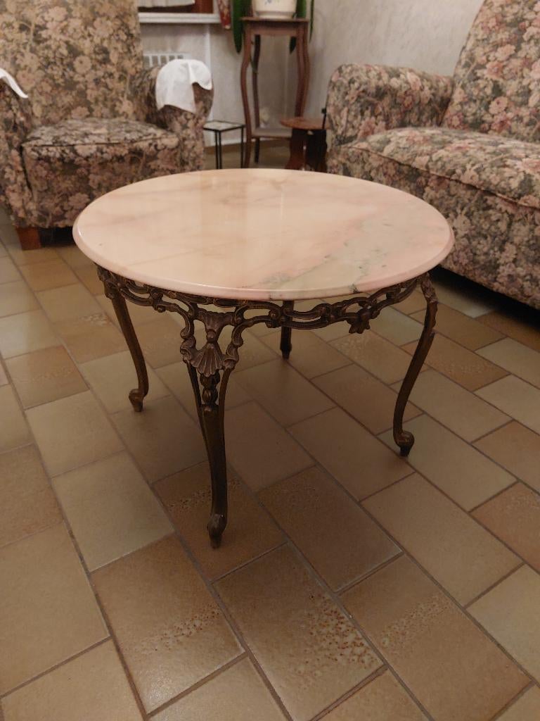 Antieke salontafel met marmeren blad, Enlèvement