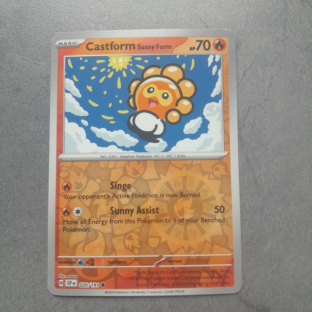 Castform 020/191, Ophalen