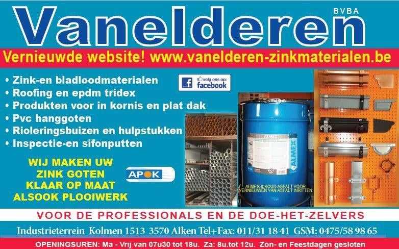ZINK DAK ROOFING EN PVC MATERIALEN, Enlèvement, Neuf