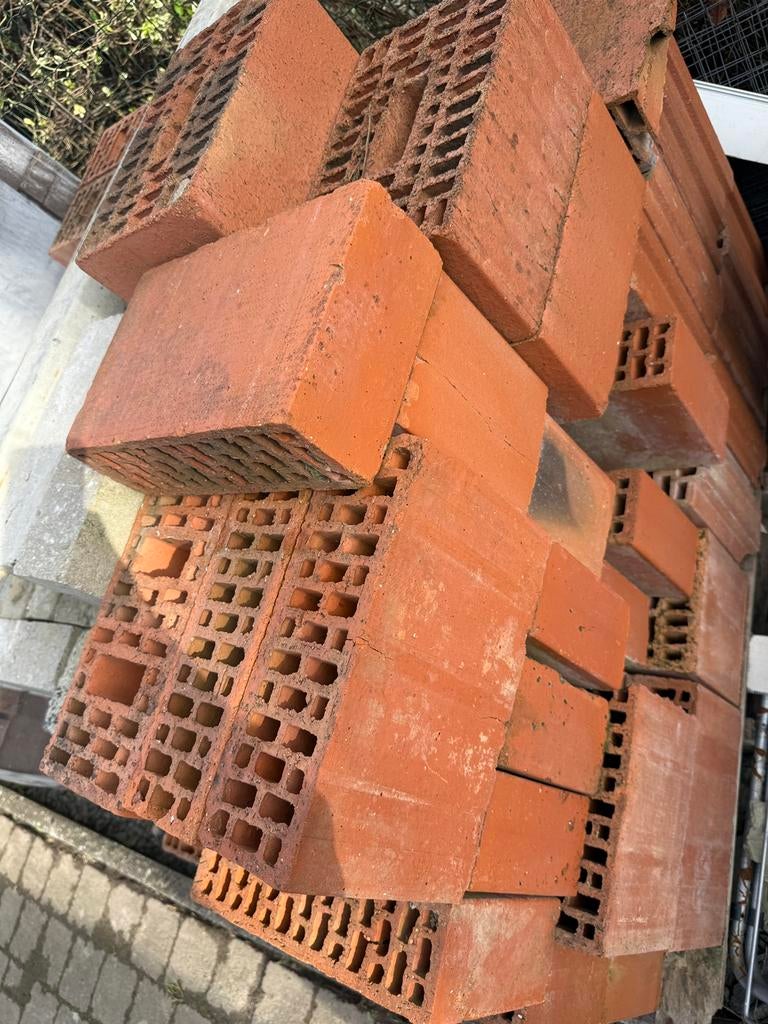 1 palet stenen te geef, Doe-het-zelf en Bouw, Ophalen, Zo goed als nieuw, Bakstenen