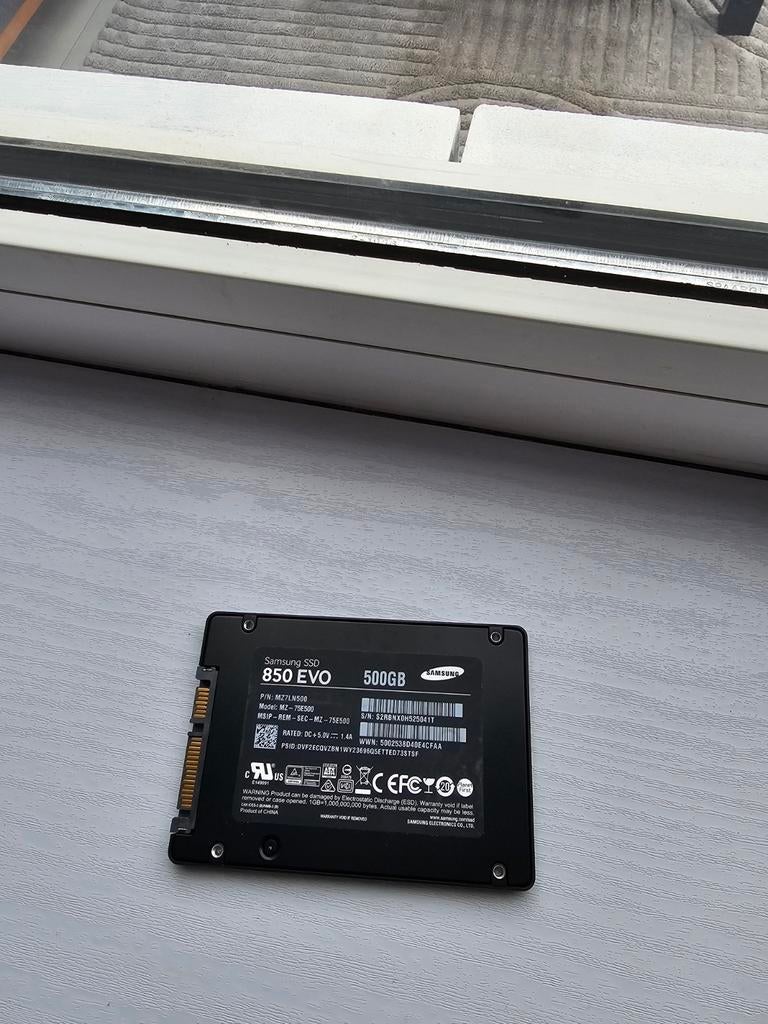 Samsung EVO 850 Sata SSD 500gb, Ophalen of Verzenden, SATA, SSD