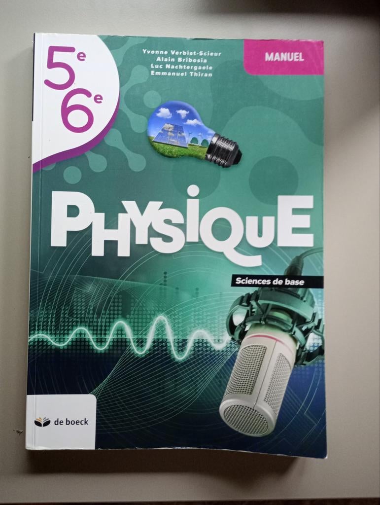 Physique - Sciences de base 5,6., Physique, Enlèvement, Utilisé, Secondaire