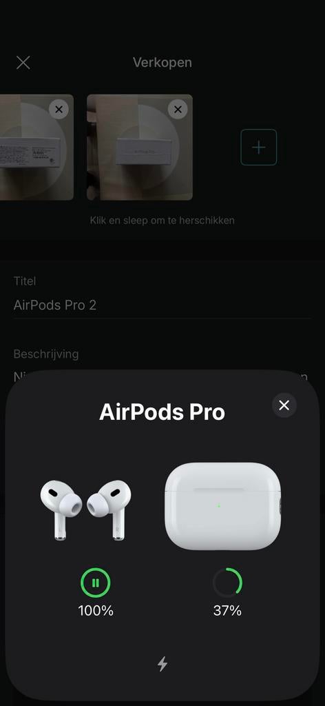 Airpods pro 2, Telecommunicatie, Ophalen of Verzenden, Zo goed als nieuw, In gehoorgang (in-ear), Bluetooth