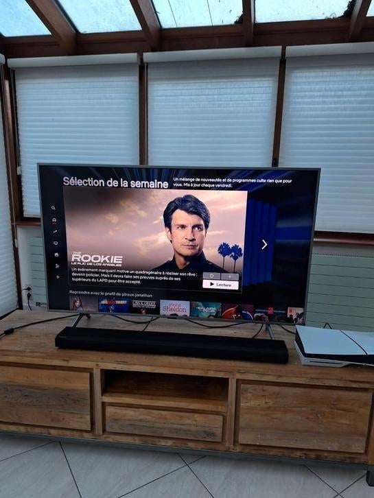 SmartTV Samsung qled 55" 2021, QLED, 50 Hz, Comme neuf, Enlèvement