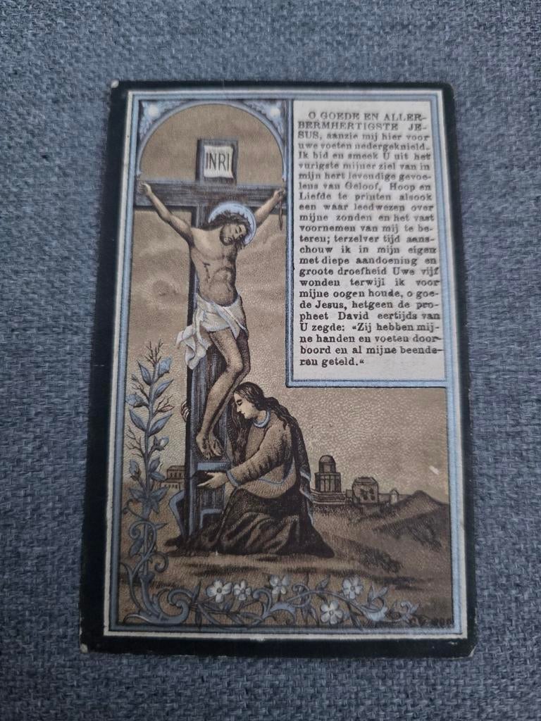 Doodsprentje 1905 , Loksbergen, Ophalen of Verzenden, Bidprentje