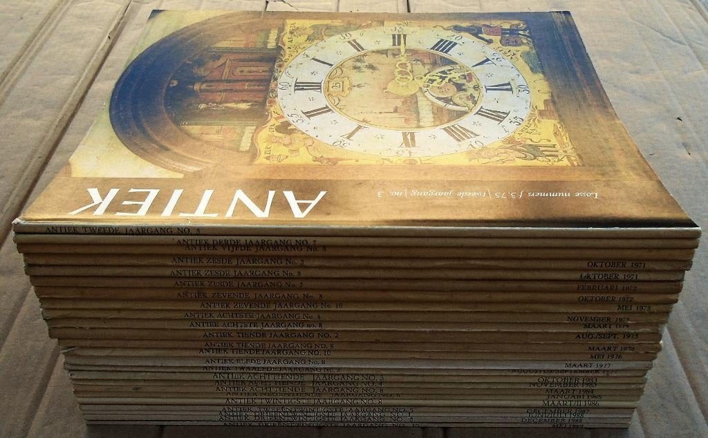 23 exemplaren "Antiek" [tijdschrift] - periode 1967-1989, Boeken, Ophalen of Verzenden, Gelezen, Overige typen