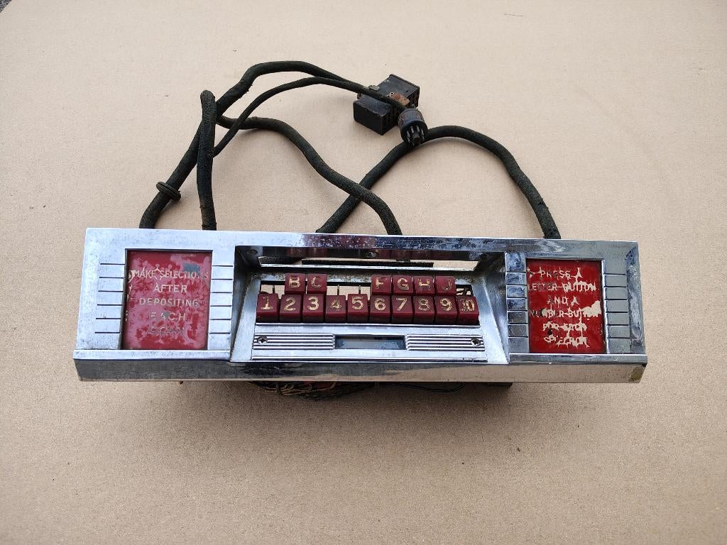 Toetsenbord Seeburg M100A (1948) jukebox, Verzamelen, Verzenden, Seeburg