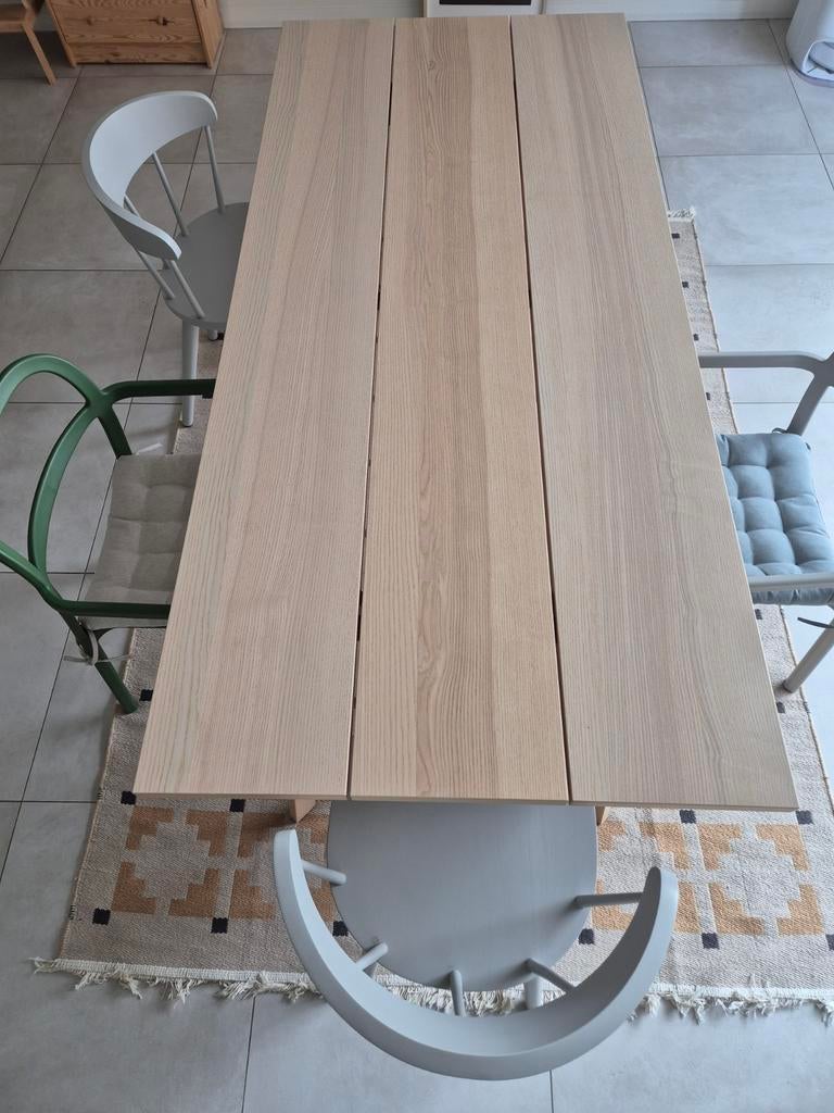 Grote eettafel IKEA, Huis en Inrichting, Ophalen, 100 tot 150 cm, 200 cm of meer, Zo goed als nieuw